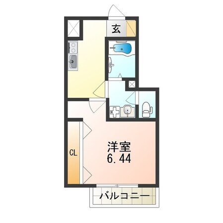 高見ノ里駅 徒歩4分 1階の物件間取画像